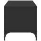vidaXL Mueble de TV madera de ingeniería y acero negro 102x40x41 cm vidaXL Mueble de TV madera de ingeniería y acero negro 102x40x41 cm