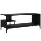 vidaXL Mueble de TV madera de ingeniería y acero negro 102x40x41 cm vidaXL Mueble de TV madera de ingeniería y acero negro 102x40x41 cm