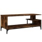 vidaXL Mueble de TV madera de ingeniería y acero negro 102x40x41 cm vidaXL Mueble de TV madera de ingeniería y acero negro 102x40x41 cm