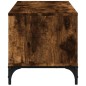 vidaXL Mueble de TV madera de ingeniería y acero negro 102x40x41 cm vidaXL Mueble de TV madera de ingeniería y acero negro 102x40x41 cm