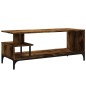 vidaXL Mueble de TV madera de ingeniería y acero negro 102x40x41 cm vidaXL Mueble de TV madera de ingeniería y acero negro 102x40x41 cm