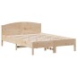 vidaXL Estructura de cama con cabecero madera maciza pino 140x200 cm