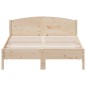 vidaXL Estructura de cama con cabecero madera maciza pino 140x200 cm