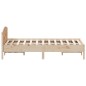 vidaXL Estructura de cama con cabecero madera maciza pino 140x200 cm