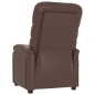 vidaXL Sillón de masaje cuero sintético marrón vidaXL Sillón de masaje cuero sintético marrón
