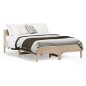 vidaXL Estructura de cama con cabecero madera maciza pino 135x190 cm