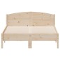 vidaXL Estructura de cama con cabecero madera maciza pino 120x190 cm vidaXL Estructura de cama con cabecero madera maciza pino 120x190 cm