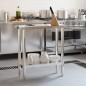 vidaXL Mesa de trabajo de cocina acero inoxidable 82,5x30x85 cm
