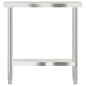 vidaXL Mesa de trabajo de cocina acero inoxidable 82,5x30x85 cm