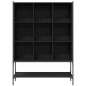 vidaXL Estantería de madera de ingeniería negra 102x30x141,5 cm vidaXL Estantería de madera de ingeniería negra 102x30x141,5 cm