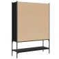 vidaXL Estantería de madera de ingeniería negra 102x30x141,5 cm vidaXL Estantería de madera de ingeniería negra 102x30x141,5 cm