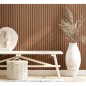 Noordwand Panel pintado Botanica Wooden Slats marrón Noordwand Panel pintado Botanica Wooden Slats marrón