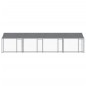 vidaXL Jaula de perros techo y puertas acero galvanizado gris 8x2x2 m vidaXL Jaula de perros techo y puertas acero galvanizado gris 8x2x2 m