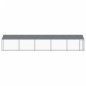 vidaXL Jaula de perros techo y puerta acero galvanizado gris 10x2x2 m vidaXL Jaula de perros techo y puerta acero galvanizado gris 10x2x2 m