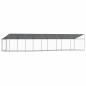 vidaXL Jaula de perros techo y puerta acero galvanizado gris 10x2x2 m vidaXL Jaula de perros techo y puerta acero galvanizado gris 10x2x2 m