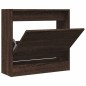 vidaXL Zapatero de madera de ingeniería marrón roble 60x21x57 cm vidaXL Zapatero de madera de ingeniería marrón roble 60x21x57 cm