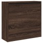 vidaXL Zapatero de madera de ingeniería marrón roble 60x21x57 cm vidaXL Zapatero de madera de ingeniería marrón roble 60x21x57 cm