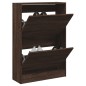 vidaXL Zapatero de madera de ingeniería marrón roble 60x21x87,5 cm vidaXL Zapatero de madera de ingeniería marrón roble 60x21x87,5 cm
