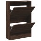 vidaXL Zapatero de madera de ingeniería marrón roble 60x21x87,5 cm vidaXL Zapatero de madera de ingeniería marrón roble 60x21x87,5 cm