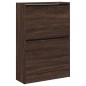 vidaXL Zapatero de madera de ingeniería marrón roble 60x21x87,5 cm vidaXL Zapatero de madera de ingeniería marrón roble 60x21x87,5 cm
