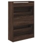 vidaXL Zapatero de madera de ingeniería marrón roble 60x21x87,5 cm vidaXL Zapatero de madera de ingeniería marrón roble 60x21x87,5 cm