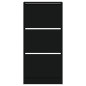 vidaXL Zapatero de madera de ingeniería negro 60x21x125,5 cm vidaXL Zapatero de madera de ingeniería negro 60x21x125,5 cm