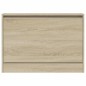 vidaXL Zapatero de madera de ingeniería roble Sonoma 80x21x57 cm