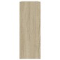 vidaXL Zapatero de madera de ingeniería roble Sonoma 80x21x57 cm