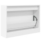 vidaXL Zapatero de madera de ingeniería blanco 80x21x57 cm vidaXL Zapatero de madera de ingeniería blanco 80x21x57 cm