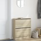vidaXL Zapatero de madera de ingeniería roble Sonoma 80x21x87,5 cm