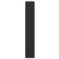 vidaXL Zapatero de madera de ingeniería negro 80x21x125,5 cm