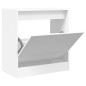 vidaXL Zapatero de madera de ingeniería blanco 60x34x63,5 cm vidaXL Zapatero de madera de ingeniería blanco 60x34x63,5 cm