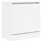 vidaXL Zapatero de madera de ingeniería blanco 60x34x63,5 cm vidaXL Zapatero de madera de ingeniería blanco 60x34x63,5 cm