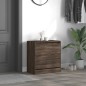vidaXL Zapatero de madera de ingeniería marrón roble 60x34x63,5 cm vidaXL Zapatero de madera de ingeniería marrón roble 60x34x63,5 cm