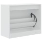 vidaXL Zapatero de madera de ingeniería blanco 80x34x63 cm vidaXL Zapatero de madera de ingeniería blanco 80x34x63 cm