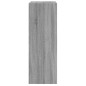 vidaXL Zapatero de madera de ingeniería gris Sonoma 60x34x96,5 cm
