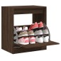 vidaXL Zapatero de madera de ingeniería marrón roble 60x42x69 cm vidaXL Zapatero de madera de ingeniería marrón roble 60x42x69 cm