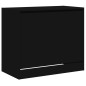 vidaXL Zapatero de madera de ingeniería negro 80x42x69 cm