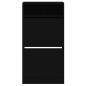 vidaXL Zapatero de madera de ingeniería negro 60x34x116 cm vidaXL Zapatero de madera de ingeniería negro 60x34x116 cm