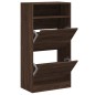 vidaXL Zapatero de madera de ingeniería marrón roble 60x34x116 cm vidaXL Zapatero de madera de ingeniería marrón roble 60x34x116 cm