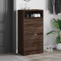 vidaXL Zapatero de madera de ingeniería marrón roble 60x34x116 cm vidaXL Zapatero de madera de ingeniería marrón roble 60x34x116 cm