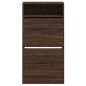vidaXL Zapatero de madera de ingeniería marrón roble 60x34x116 cm vidaXL Zapatero de madera de ingeniería marrón roble 60x34x116 cm