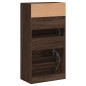 vidaXL Zapatero de madera de ingeniería marrón roble 60x34x116 cm vidaXL Zapatero de madera de ingeniería marrón roble 60x34x116 cm