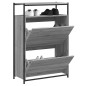 vidaXL Zapatero de madera de ingeniería gris Sonoma 75x34x112 cm vidaXL Zapatero de madera de ingeniería gris Sonoma 75x34x112 cm