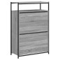 vidaXL Zapatero de madera de ingeniería gris Sonoma 75x34x112 cm vidaXL Zapatero de madera de ingeniería gris Sonoma 75x34x112 cm