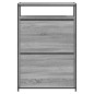 vidaXL Zapatero de madera de ingeniería gris Sonoma 75x34x112 cm vidaXL Zapatero de madera de ingeniería gris Sonoma 75x34x112 cm
