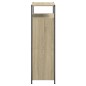 vidaXL Zapatero de madera de ingeniería roble Sonoma 75x34x112 cm