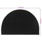 vidaXL Felpudo semicircular de fibra de coco negro 40x60 cm vidaXL Felpudo semicircular de fibra de coco negro 40x60 cm