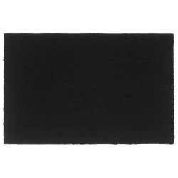 vidaXL Felpudo de fibra de coco negro 65x100 cm