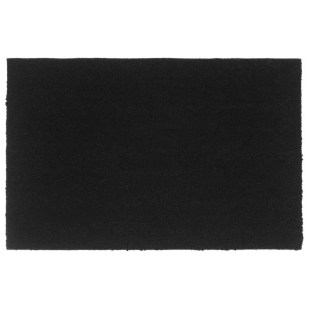 vidaXL Felpudo de fibra de coco negro 65x100 cm